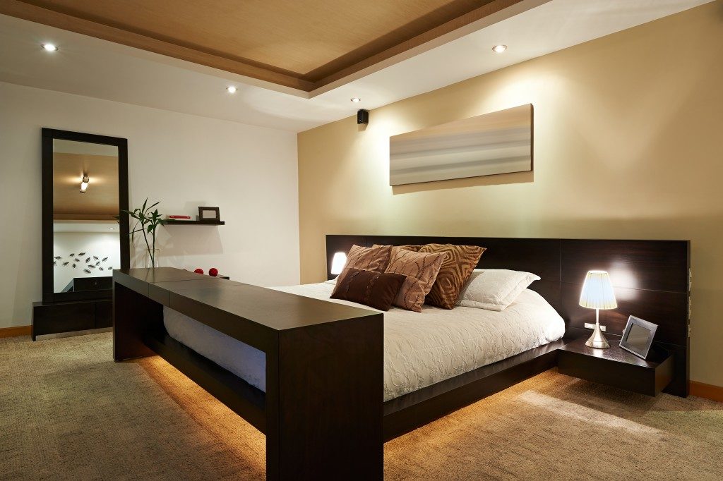 Bed Frame in a Modern Bedroom