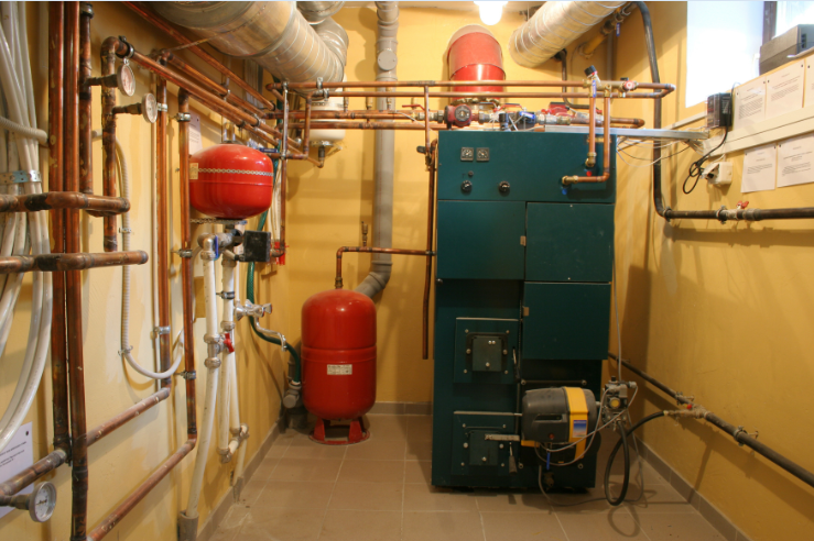room with boilers