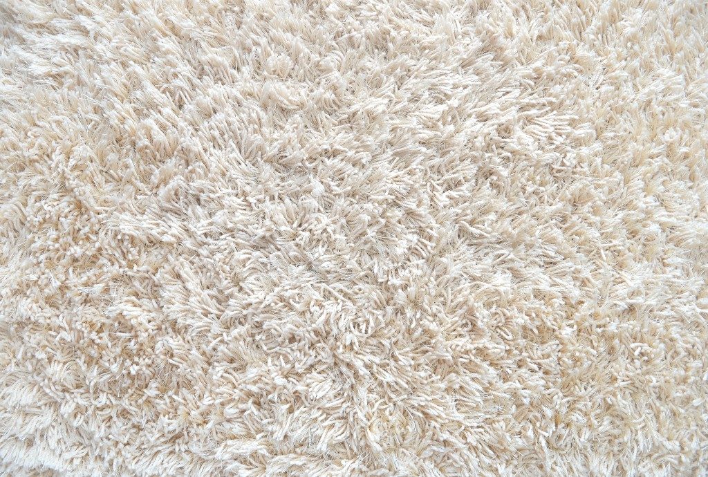 fluffy white carpet