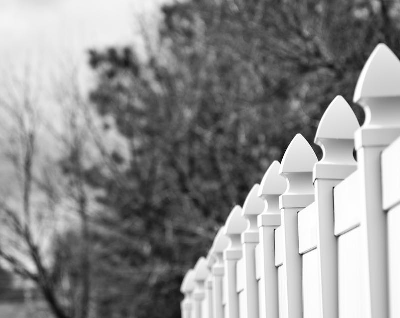 white fence